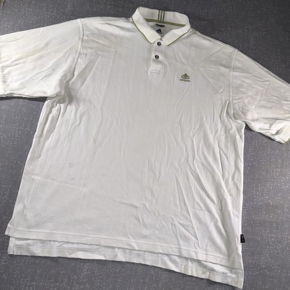 adidas Other - Adidas Garland Golf Polo Shirt Mens XL White Climalite Striped Performance
